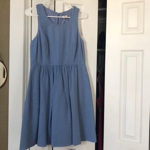 J. Crew Blue Fit & Flare Dress, NWOT